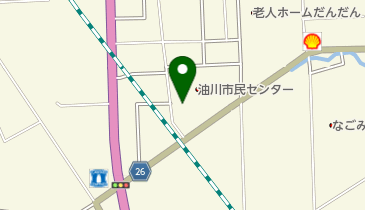 油川情報コーナーの地図画像