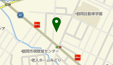 ふとんの池田鶴岡店の地図画像