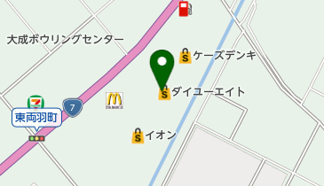 フラワーガーデンイオン酒田南店の地図画像
