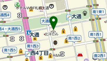 札幌中央クリニック女性受付の地図画像
