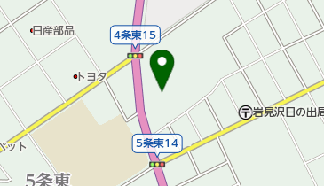 トヨタカローラ札幌株式会社岩見沢店の地図画像