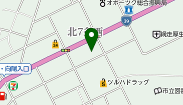 アースサポート網走の地図画像