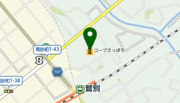 コープさっぽろしがイースト店の地図画像