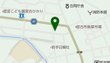 がまの理容の地図画像