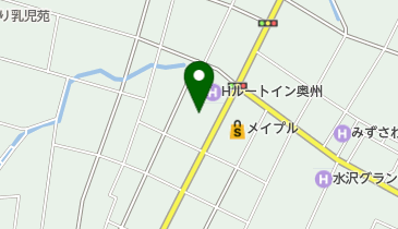 奥州市役所 水沢地域 奥州市まちなか交流館の地図画像