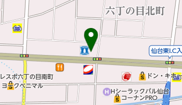ゆで太郎 東北地域本部の地図画像