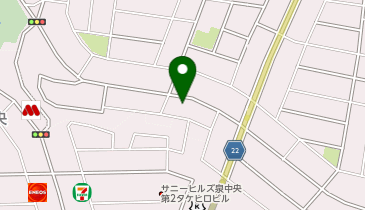ナポリの窯泉中央店の地図画像