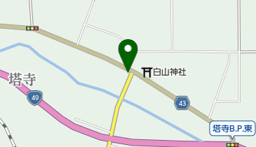 植田接骨院の地図画像