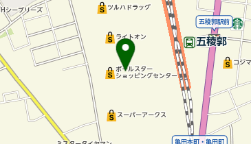 ジオス函館校の地図画像