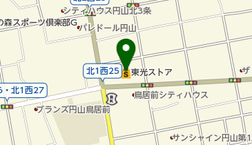 フラワーショップいしざか東光ストア円山店の地図画像