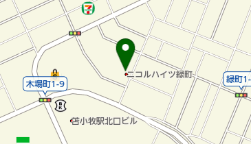 赤帽ニコル運送の地図画像