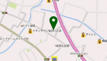 仙台ドームの地図画像
