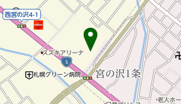 株式会社一条工務店宮の沢展示場の地図画像