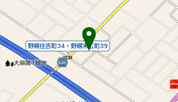 旭川ガス株式会社 江別支社の地図画像