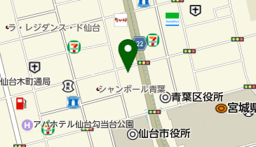 仙台市役所 市民局 局長の地図画像