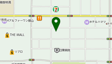 郡山市労働福祉会館の地図画像