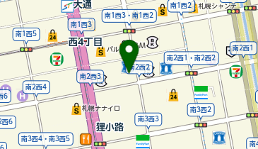 marimekko札幌の地図画像
