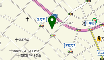 金子眼鏡店函館店の地図画像