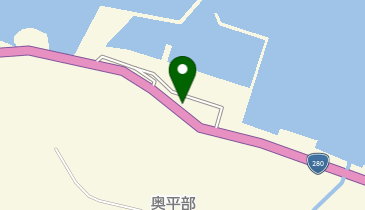 奥平部部落集会所の地図画像