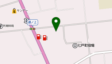 七戸町役場 教育・文化・スポーツ施設関係 七戸中央公民館の地図画像