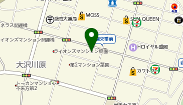 ジェイムズ英会話盛岡校の地図画像