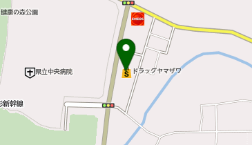 ヤマザワ調剤薬局 県立中央病院前店の地図画像