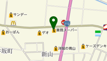 業務スーパー寒河江店の地図画像