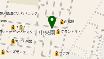 アルソア化粧品アントレの地図画像