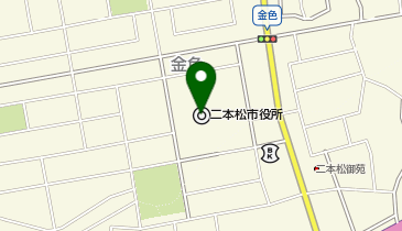 二本松市観光連盟の地図画像