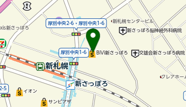 イーオンBivi新さっぽろ校の地図画像