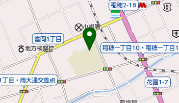 稲穂小学校の地図画像