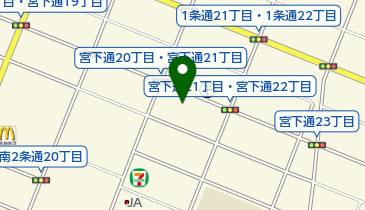 保険サービス株式会社旭川支店の地図画像