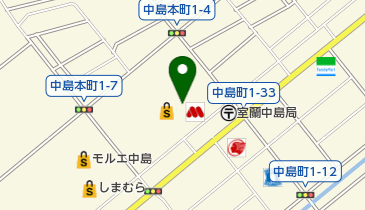 ラパックスワールド東室蘭店の地図画像