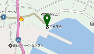 釜石海上保安部の地図画像