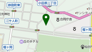 宮城県庁 宮城県地方公所 みやぎNPOプラザの地図画像