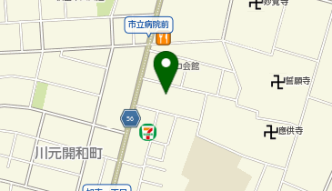 秋田市役所 福祉保健部 長寿福祉課 川元地域包括支援センター社協の地図画像