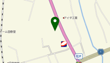 ハナブサ自動車販売の地図画像