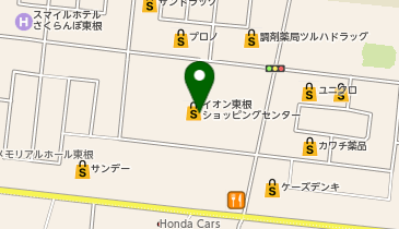 モーリーファンタジー東根店の地図画像