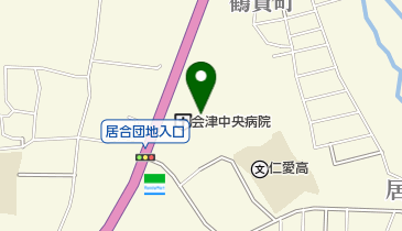 会津中央病院美容形成外科レーザーメディカルエステセンターの地図画像
