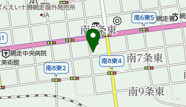 日本聖公会網走聖ペテロ教会の地図画像