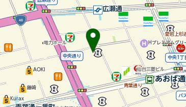 ジョイフル恵利クリスロード仙台店の地図画像