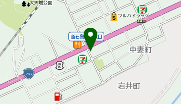 食堂白岩の地図画像