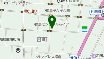 なかつね洋菓子店の地図画像
