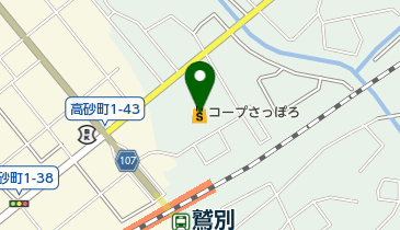 株式会社白ばらクリーニング店 コープさっぽろしがイースト店の地図画像