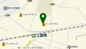 田清魚店 ビッグハウス上盛岡店の地図画像