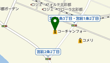 コーチャンフォー旭川店ミュージックコーナーの地図画像