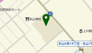 旭川市役所 子育て支援部 こども育成課 放課後児童クラブ 永山第二放課の地図画像