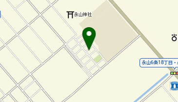 旭川市役所 子育て支援部 こども育成課 放課後児童クラブ 永山放課後児の地図画像