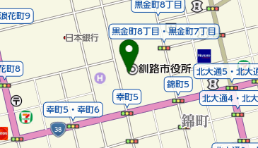 株式会社カメラの六峰社 釧路市役所売店の地図画像