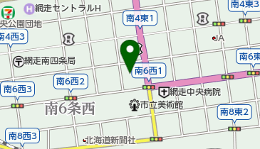 網走珠算塾の地図画像